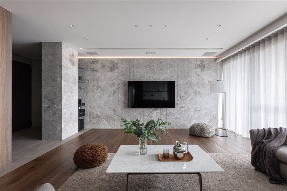 佛山室内装修美的君兰江山168平方米四居-现代简约风格室内设计家装案例